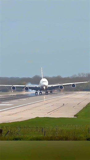 451K views · 10K reactions | Emirates A380 Crosswind Landings During a Storm #EmiratesA380 #Crosswind #Landings #Storm #AviationLovers #airplane | Airsky | Facebook