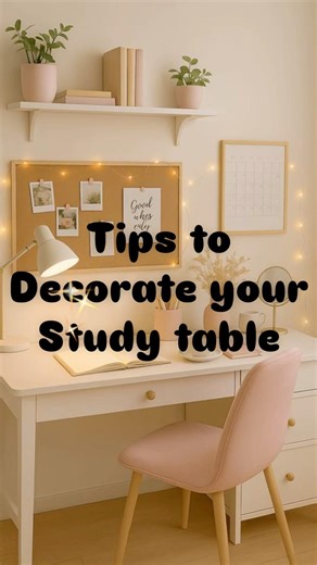 How to decorate study table ✨| study table decor guide | #studytable #studydesk #aesthetic #viral