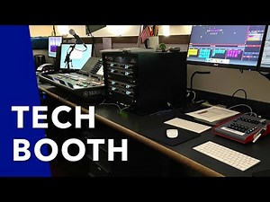 Tour of our church tech booth - audio, lyrics, lighting, livestream and more