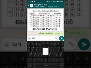 Clavier pour l'ecriture phonetique des langues africaines : clafrica mobile: Mode d'utilisation