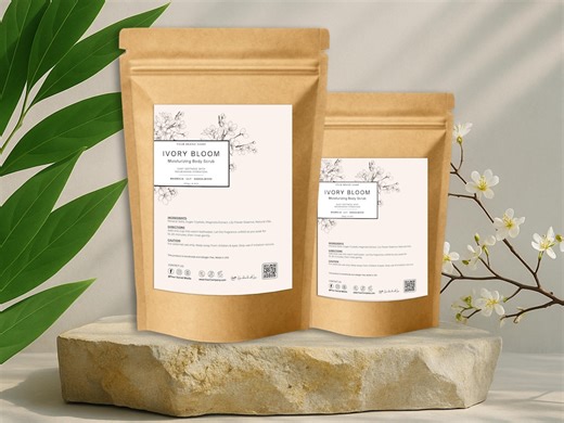 Pouch Label Templates for Canva, DIY Bath Salts Label, Custom Pouch Label, Printable Body Soak Labels, Editable Pouch Packaging Design, FWB1 - Etsy.de