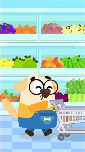 🎵Learn Fruits in the supermarket 🛒 | Mango #kidslearning #colors #fruit #fruits #englishlearning