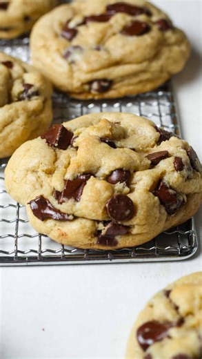 Addison LaBonte on Instagram: "Comment RECIPE for the full recipe! These Small Batch Chocolate Chip Cookies are quick, easy, super thick, and gooey! This recipe makes 8 chocolate chip cookies and takes just over 20 minutes from start to finish. These cookies come up tall, thick, with chewy edges and a super gooey melty center. They are nostalgic, classic, and incredibly tasty! ▢ unsalted butter ▢ coconut sugar or brown sugar ▢ sugar ▢ egg ▢ gluten free flour ▢ vanilla extract ▢ baking soda ▢ sea