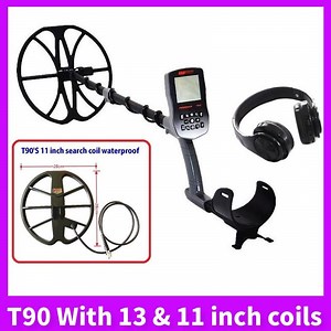 [Hot Item] T90 Underground Gold Detector Treasure Hunter Professionl Industrial Metal Detector Pinpointer Waterproof Gold Hunter