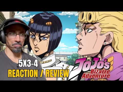 JJBA Golden Wind Ep 3-4 REACTION & WRITING ANALYSIS