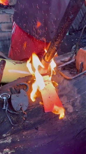 This is the process of forming a dongkel for tree root extraction tools, attractive to be seen