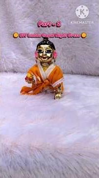 Laddu Gopal Night Dress DIY Part 2 | Cute Kanha Poshak Making at Home