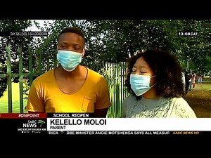 Schools Reopening I Grade one learners, parents appeared apprehensive in Gauteng