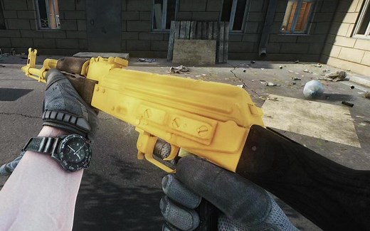 【SPT-AKI】逃离塔科夫离线版3.5.0~3.5.7武器mod,土豪金AKMN与土豪金AKMSN 动作展示