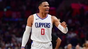 NBA全场集锦_NBA常规赛：快船149-144老鹰_NBA常规赛：快船149-144老鹰_对比梅西高下立判！威少：球迷可能只有一次机会看我比赛，所以我会尽力展示表达感谢