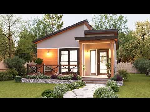 Cozy Cottage Tiny House | Beautiful 23x30 ft Small Home with Warm Natural Design