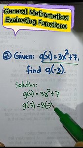 24K views · 1.2K reactions | GENERAL MATHEMATICS: EVALUATING FUNCTIONS #BasicMath #SHS #GeneralMath | Mathematics Tutorial | Facebook