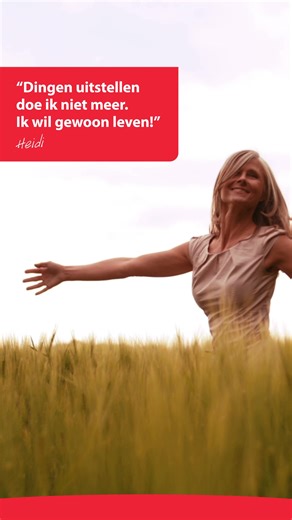 Veel mensen schrikken als ze te horen krijgen dat ze zichzelf moeten katheteriseren. Maar met een goede katheter verloopt dit gemakkelijk en hygiënisch. Zowel thuis als onderweg. Heidi heeft dit ontdekt sinds zij de Curan Lady gebruikt. Een katheter die ze soepel inbrengt, dankzij de ergonomische vorm. Het katheteriseren is helemaal onderdeel geworden van haar dagelijkse routine. Ze neemt hem overal mee naartoe. | Curan Medical