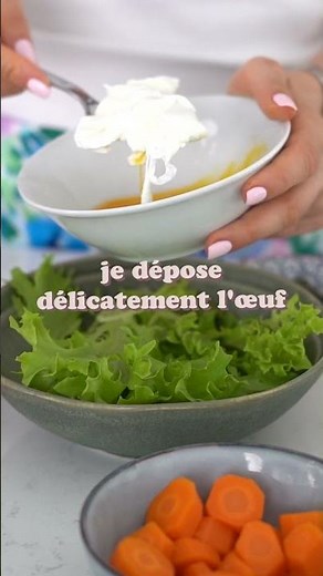 Recette de salade de légumes rôtis et œuf poché pour une peau parfaite