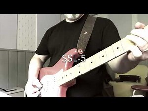 Seymour Duncan SSL-5 vs SSL-7 Quarter Pound staggered - Stratocaster bridge pickup shootout