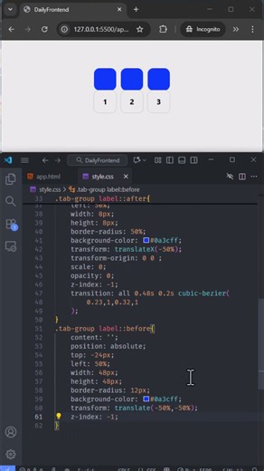 CSS Tabs | Animated Tab Switcher