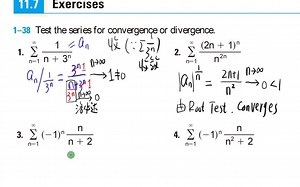 数项级数练习题讲解（Stewart calculus 11.7节习题），共38道题，做完可以较好地掌握握数项级数的审敛法