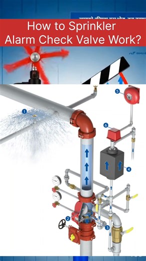 How Sprinkler Alarm Check Valve Works #FireProtection #SprinklerSystem #AlarmCheckValve #FireSafety