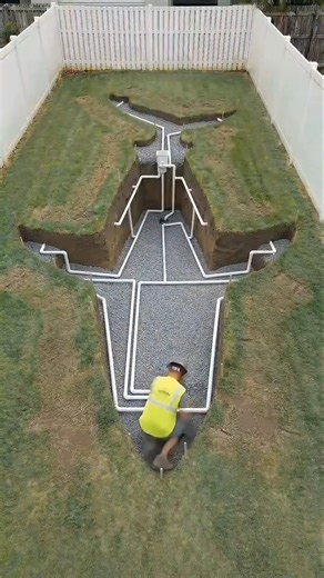 Built a Giant Shark shaped swimming pool in my backyard house #trending #timelapse