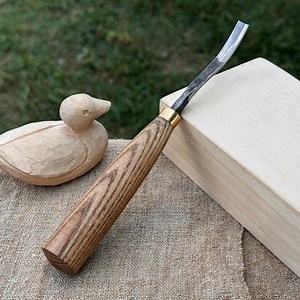 Forged Detail Carving Gouge for Wood Projects. Sharp Carbon Steel Blade, Ash Wood Handle. Wood Carving Chisel for Beginners and Carvers. - Etsy