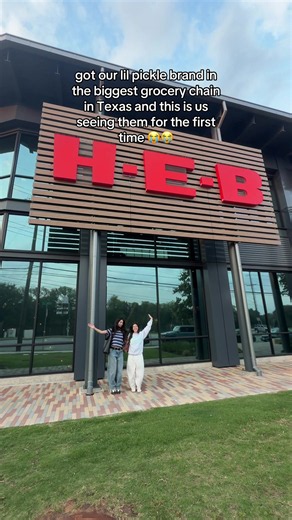 first time seeing our pickle brand @heb after a few months of launching there 😭😭😭 EVERYTHING REALLY IS BIGGER IN TEXAS 🥒🥒 #smallbusiness #smallbusinessowners #businessowners