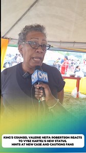 King's Counsel Valerie Neita-Robertson reacts to Vybz Kartel's freedom while hinting at an upcoming case, involving a juror who was found guilty of bribing in the Kartel Case. She was speaking with CVM TV during the 17th staging of Sligoville's Emancifest on August 1. | CVM Television