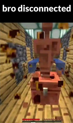 bro disconnected🤣#minecraft #funny #shorts