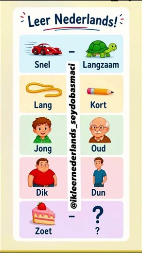 Learn Dutch! Opposites