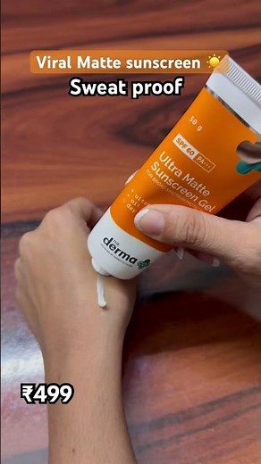 ☀️ Derma Co Matte Sunscreen Review | Oil-Free, Matte & Summer Essential 🌸