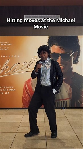 Dancing at the Michael Movie #michaeljackson