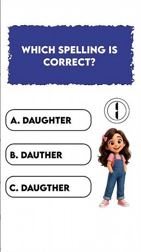 English quiz ।। Find the correct spelling #english #quizgame