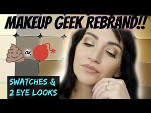 NEW MAKEUP GEEK SHADOWS!? FULL SWATCH, REVIEW & 2 EYE LOOKS!!