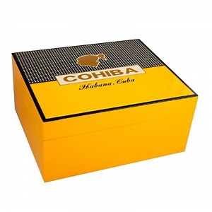 [Hot Item] Customized Luxury High Grade Wooden Cigar Box Cuba Yellow Piano Finish Cedar Box
