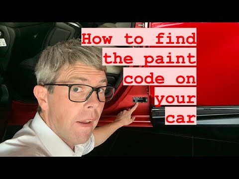How to find the paint code on your car HONDA or HYUNDAI