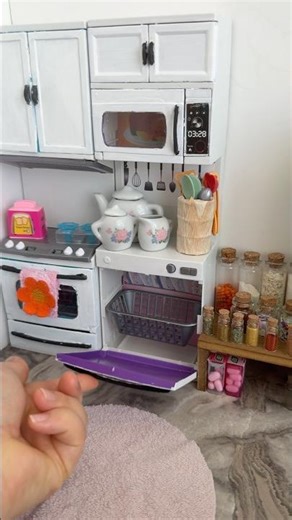 Unloading the World’s Smallest Dishwasher! 🧼🍽️ #food #miniature #bakery