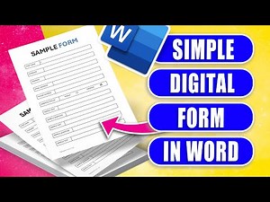 Step-by-Step Simple Fillable Form for Beginners