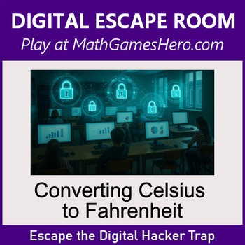 Converting Celsius to Fahrenheit | Digital Math Escape Room Game