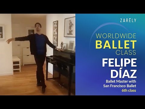 Felipe Diaz, Ballet Master with San Francisco Ballet. Professional/Advanced ballet class