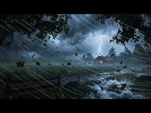 Powerful Thunderstorm Is Healing Your Mind | Say Goodbye to Stress & Sleep with Heavy Rain & Thunder