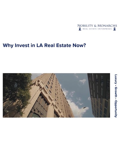 Los Angeles continues to be one of the world’s strongest real estate markets. From global demand to rental income potential, here are 4 reasons why investing here is a smart move right now. 📍 Whether you’re looking at luxury homes, multifamily, or mixed-use properties, Nobility & Monarchs can guide you through your next investment. #LosAngelesRealEstate #LuxuryRealEstate #RealEstateInvesting #LAMarket #BeverlyHillsRealEstate