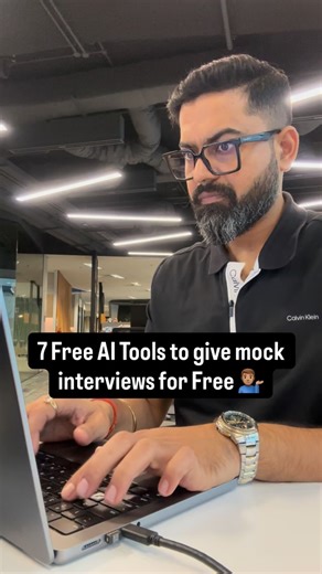 Ashish K. Singh | Personal & Career Growth Consultant on Instagram: "Follow @thedigital.indian for career, interview & growth strategy content 🚀 7 AI Mock Interview Tools You Should Be Using in 2026 ✅ 1️⃣ Google Interview Warmup: Free and beginner-friendly Practice real interview questions with AI-driven feedback across roles and skills → https://grow.google/certificates/interview-warmup/ 2️⃣ Pramp: Free peer-to-peer mock interviews Best for tech, product, data, and analytics roles You intervie