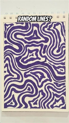 Mesmerizing Contour Line Drawing #art #lineart #doodle #satisfying