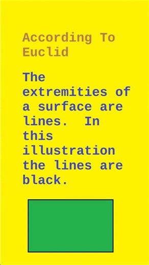 According To Euclid What is A Surface Extremity?