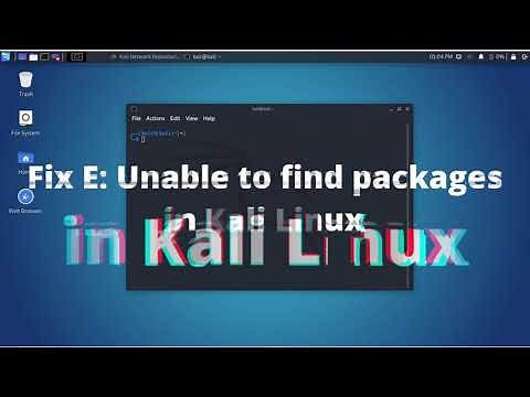 Fix E: "Unable to Locate Packages" in Kali Linux - 2021 [EN/4k]