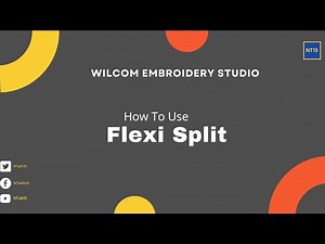 How TO Use Flexi Split In Wilcom Embroidery Studio | Learn Free Wilcom Embroidery Studio in Urdu