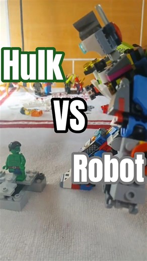 Hulk VS Lego Robot|Lego Stop Motion Fight #legomoc #lego #marvel