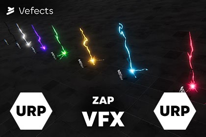 Zap VFX - Unity URP by Vefects - Realtime VFX for Games