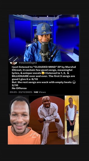 137 reactions · 8 comments | Who is this guy? First time ever i come across a tweet of Daniel Regha rating An Afrobeats Artist above 5 not even Wizkid, Davido, Burna boy or Tems, he literally rated @MARSHAL DGREAT 8/10 what did this guy sing  to that level abi Daniel don dey collect bbbbrrrib #billonaire #huncho_baby #fyp #music #nigeriantiktok | iamtupee | Facebook