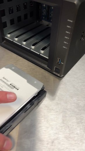 Loading Synology 16TB Hard Drives for Data Storage | DS1522