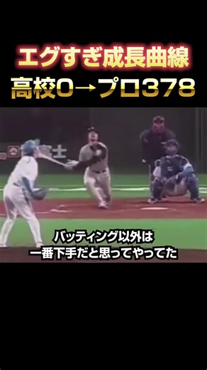 エグすぎ成長曲線 #小笠原道大 #ガッツ #日ハム #ファイターズ #巨人